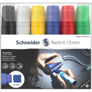 Image 6 Schneider Paint-It 330 V1 Acrylstifte farbsortiert 15,0 mm