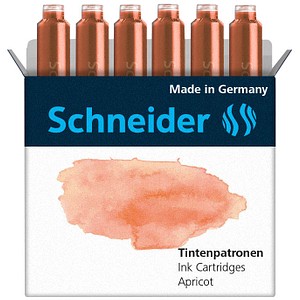 Image Schneider Pastell Tintenpatronen für Füller apricot 6 St.