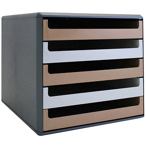 Image M&M Schubladenbox  karamell, vanille 30057677BE, DIN A4 mit 5 Schubladen