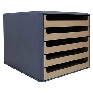 Image M&M Schubladenbox  karamell 30057652BE, DIN A4 mit 5 Schubladen