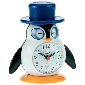 Image MEBUS 26514 Kinder-Quarzwecker Motiv Pinguin