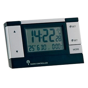 Image MEBUS 51059 Schwarz - Silber Wecker (51059)