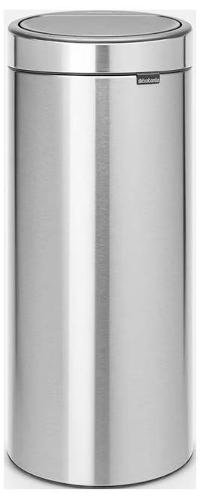 Image BRABANTIA Touch Bin - 30L Rund Kunststoff - Edelstahl (11 54 62)