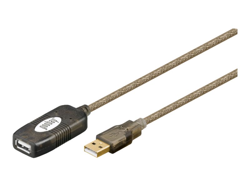 Image goobay USB 2.0 A Kabel 5,0 m gold
