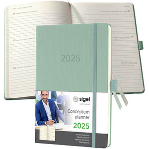 Image SIGEL Buchkalender Conceptum 2025 mintgrün
