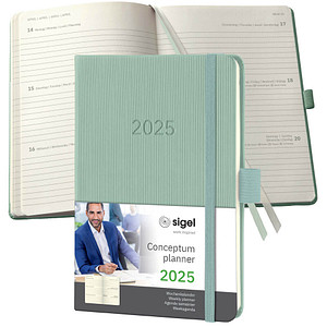 Image SIGEL Taschenkalender Conceptum 2025 mintgrün