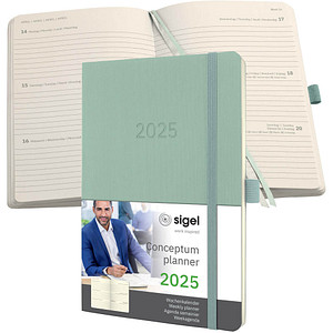 Image SIGEL Buchkalender Conceptum 2025 mintgrün