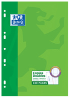 Image Oxford Copies doubles perforées, A4, séyès, 200 pages