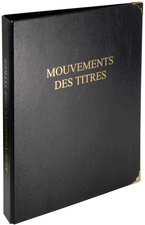 Image EXACOMPTA Reliure "Mouvements des titres",classeur 4 anneaux