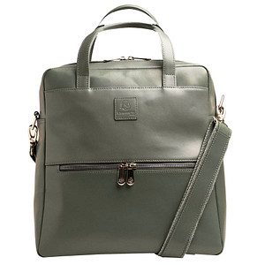 Image Exacompta Laptop-Rucksack Lady Exactive Leder grau bis 35,6 cm (14 Zoll)