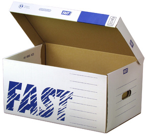 Image FAST Archiv-Klappdeckelbox Standard Container, aus Wellpappe