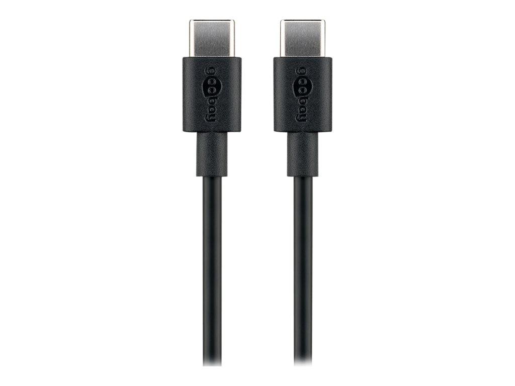 Image goobay USB C Kabel 0,5 m schwarz