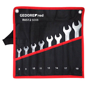 Image GEDOREred Doppelmaulschlüssel-Satz R05126008 3301081 8-teilig