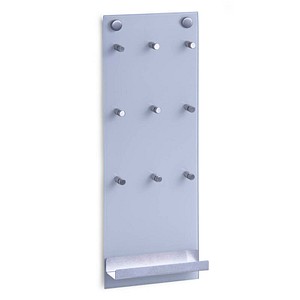 Image Zeller Schlüsselbrett silber mit 9 Haken