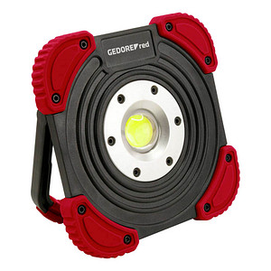 Image GEDOREred R95400145 Akku-LED-Baustrahler rot, schwarz
