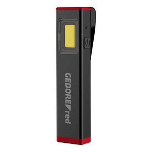 Image GEDOREred R95700089 LED Handleuchte schwarz 8,9 cm, 600 mAh