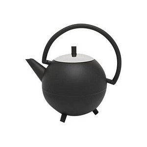 Image bredemeijer Teekanne Saturn schwarz, silber 1,2 l