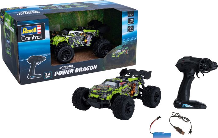 Image Revell RC Car Power Dragon Ferngesteuertes Auto grün