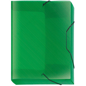 Image VELOFLEX Heftbox Crystal 3,0 cm transparent grün