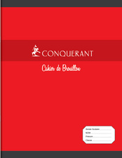 Image CONQUERANT SEPT Cahier de brouillon, 170 x 220 mm, Seyès