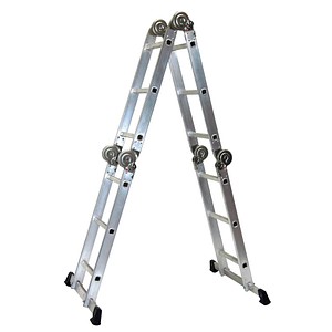 Image SZ Metall Gelenkleiter alu 4x 3 Sprossen, H: 330,0 cm