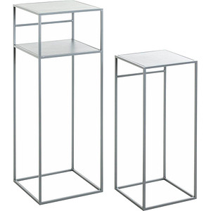 Image HAKU Möbel Beistelltische-Set Metall grau