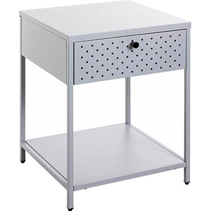 Image HAKU Möbel Konsole Nachttisch Metall grau 40,0 x 40,0 x 53,0 cm