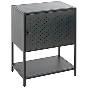 Image HAKU Möbel Konsole Nachttisch Metall schwarz 45,0 x 30,0 x 60,0 cm