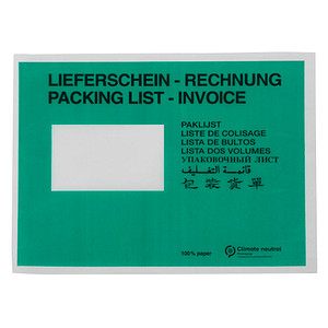 Image 250 WIHEDÜ Lieferscheintaschen Pergamin Papier DIN C5