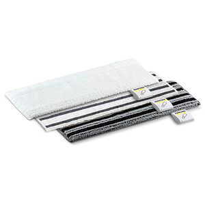 Image KÄRCHER EasyFix Wischbezüge-Set für Dampfreiniger sonstige Fasern 60 °C waschbar, 1 Set