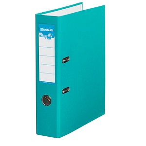 Image DONAU Klassik Ordner türkis Karton 7,5 cm DIN A4