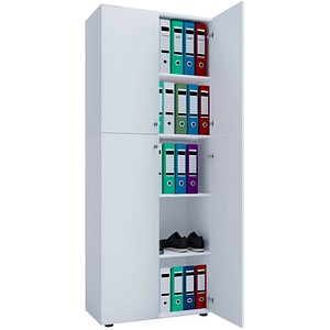 Image VCM my office Aktenschrank XXL, 914113 weiß 4 Fachböden 70,0 x 40,0 x 178,0 cm
