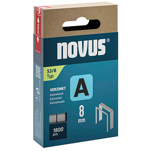 Image 1.800 novus Tackerklammern 53/8 Feindraht superhart 8 mm