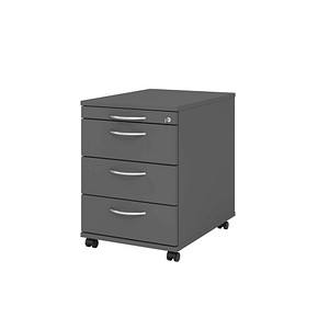 Image HAMMERBACHER AC30 Rollcontainer grafit 4 Auszüge 42,8 x 58,0 x 59,0 cm