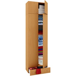 Image VCM my office Aktenschrank Vandol, 912251 buche 4 Fachböden 70,0 x 40,0 x 238,0 cm