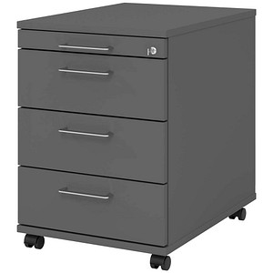 Image HAMMERBACHER AC30 Rollcontainer grafit 4 Auszüge 42,8 x 58,0 x 59,0 cm