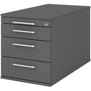 Image HAMMERBACHER Solid TC30 Rollcontainer grafit 4 Auszüge 42,8 x 80,0 x 51,2 cm