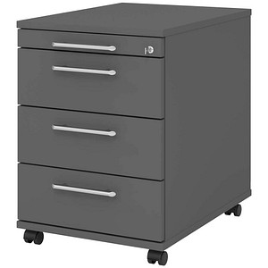 Image HAMMERBACHER AC30 Rollcontainer grafit 4 Auszüge 42,8 x 58,0 x 59,0 cm