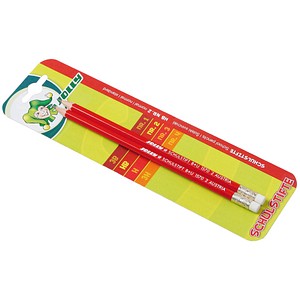 Image JOLLY Bleistifte HB rot mit Radierer 2 St.