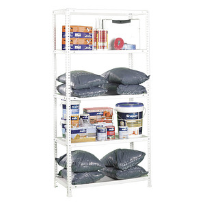 Image Simonrack Schwerlastregal COMFORT MINI 8425437061219 weiß 80,0 x 40,0 x 180,0 cm