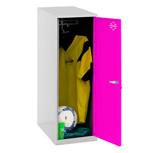 Image Simonrack Spind SIMONLOCKER DISM SINGLE grau, pink 8425437065156, 1 Schließfach 30,0 x 50,0 x 91,5 cm