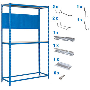 Image Simonrack Werkbank-Set SIMONRACING blau 100,0 x 40,0 x 200,0 cm