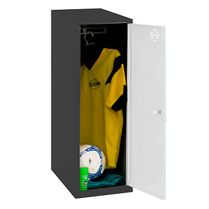 Image Simonrack Spind SIMONLOCKER DISM SINGLE anthrazit, weiß 8425437108563, 1 Schließfach 30,0 x 50,0 x 91,5 cm