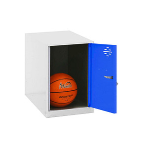 Image Simonrack Spind SIMONLOCKER DISM weiß, blau 8425437116476, 1 Schließfach 30,0 x 50,0 x 47,5 cm