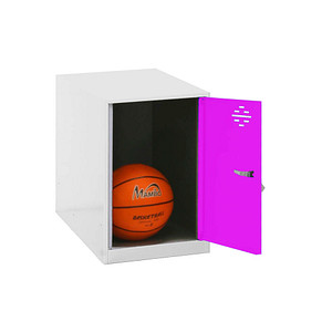 Image Simonrack Spind SIMONLOCKER DISM weiß, pink 8425437116506, 1 Schließfach 30,0 x 50,0 x 47,5 cm