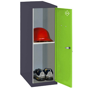Image Simonrack Spind SIMONLOCKER DISM anthrazit, grün 8425437116780, 1 Schließfach 30,0 x 50,0 x 91,5 cm