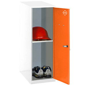 Image Simonrack Spind SIMONLOCKER DISM weiß, orange 8425437116834, 1 Schließfach 30,0 x 50,0 x 91,5 cm