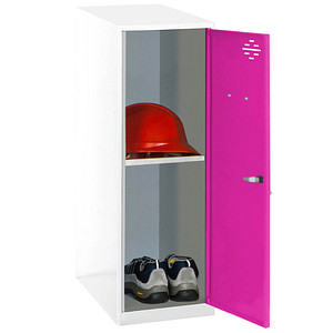 Image Simonrack Spind SIMONLOCKER DISM weiß, pink 8425437116841, 1 Schließfach 30,0 x 50,0 x 91,5 cm