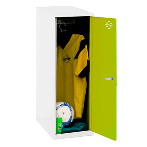 Image Simonrack Spind SIMONLOCKER DISM SINGLE weiß, grün 8425437118081, 1 Schließfach 40,0 x 50,0 x 91,5 cm