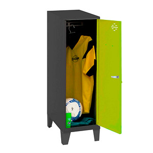 Image Simonrack Spind SIMONLOCKER DISM SINGLE anthrazit, grün 8425437120367, 1 Schließfach 30,0 x 50,0 x 101,5 cm